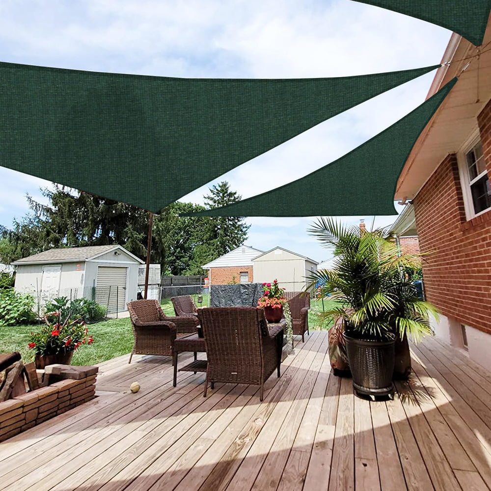 Patio Paradise 16' x 16' x 16' Sun Shade Sail Triangle Canopy Sha...