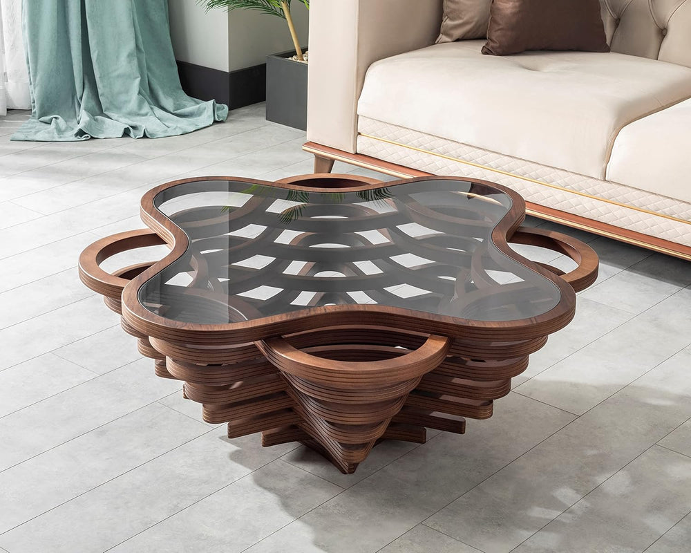 by Papella Design, Cloud Coffee Table, Modern Decorative Wooden Center Table,...