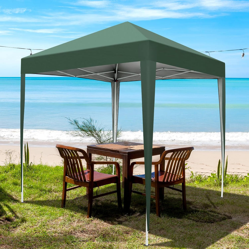 6.5x6.5ft Outdoor Pop Up Canopy Tents,Portable Instant Folding Gazebo,Green