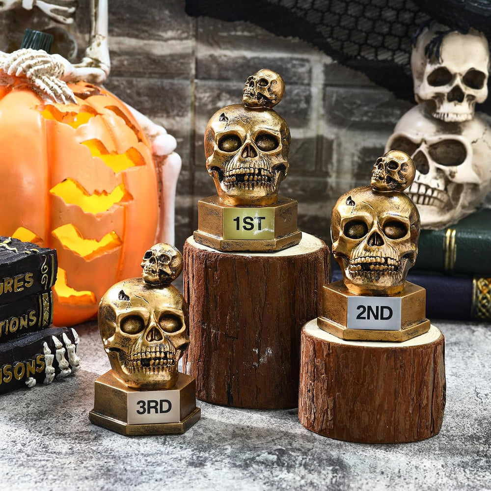 3 Pcs Halloween Trophy Best Costume Contest 1st 2rd 3nd Trophies Award