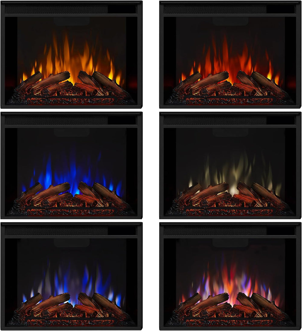Real Flame Callaway 63" Grand Electric Fireplace with Mantel in Chestnut...