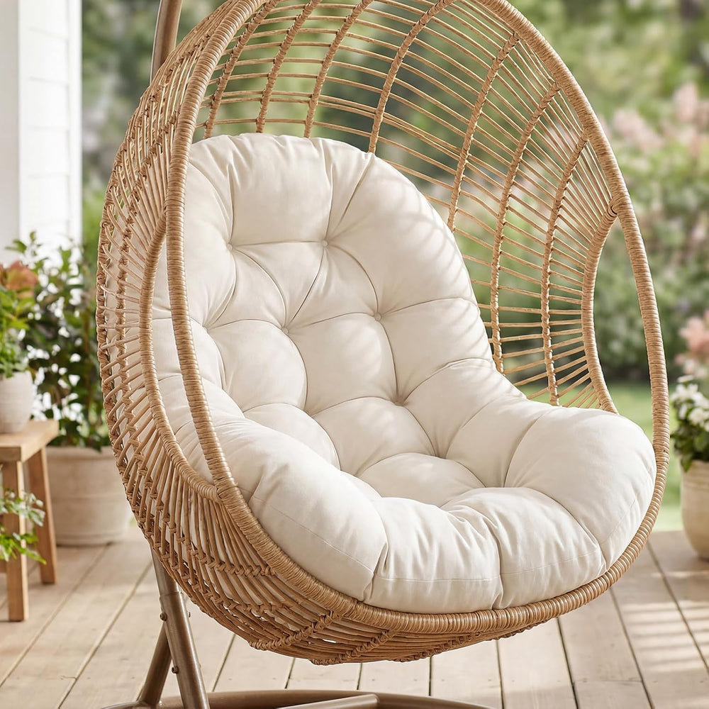 Outdoor Egg Chair Cushion Replacement, Waterproof Hanging Chair Cushion with ...