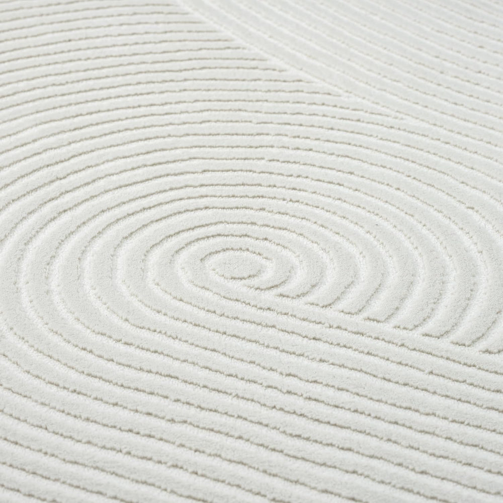 Abani Neutral Cream Area Rug 5' x 8' | White Luxury Zen Carpet | Mini...