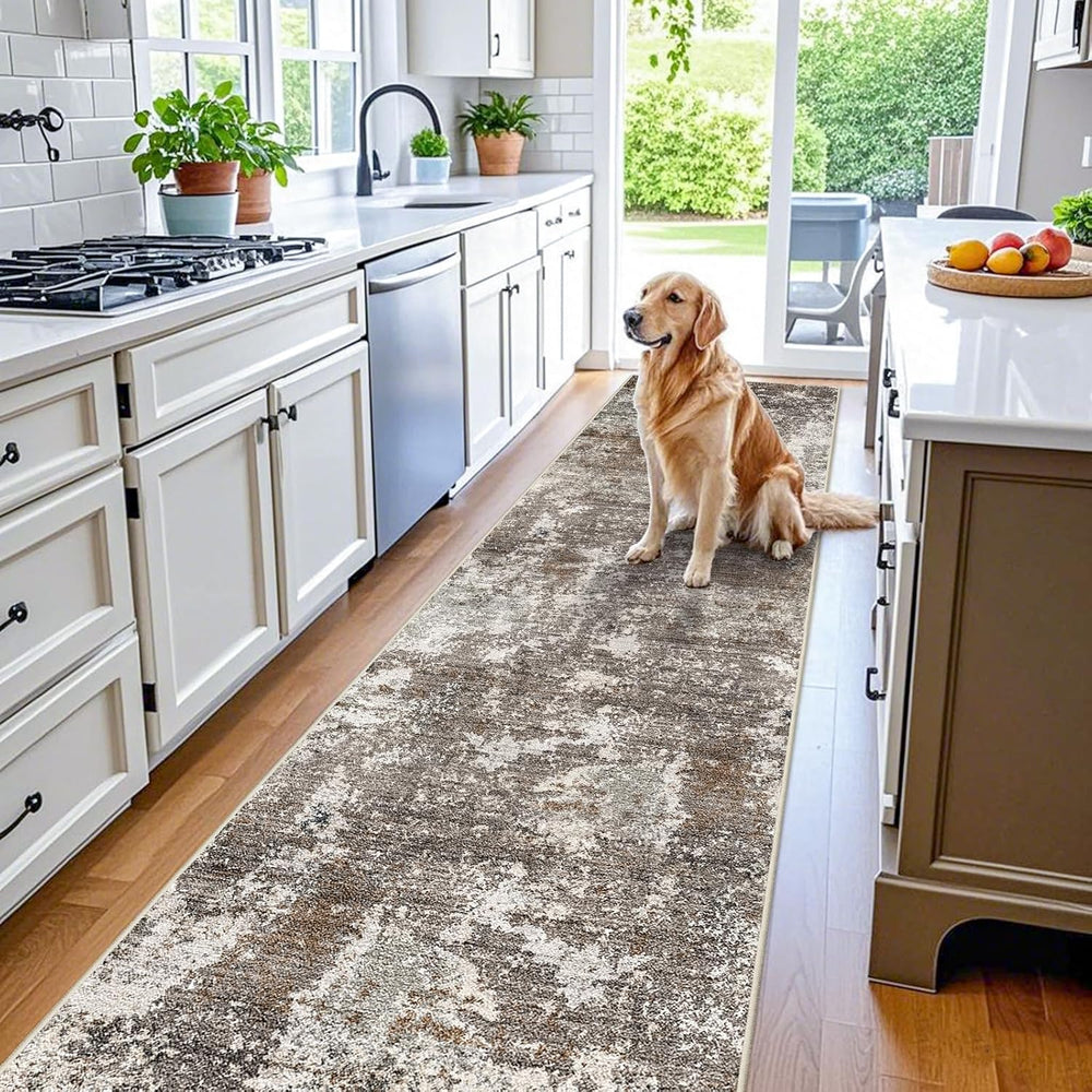 3x10 ft Long Hallway Runner Rug – Non-Slip Washable Kitchen Floor Rug with Ru...