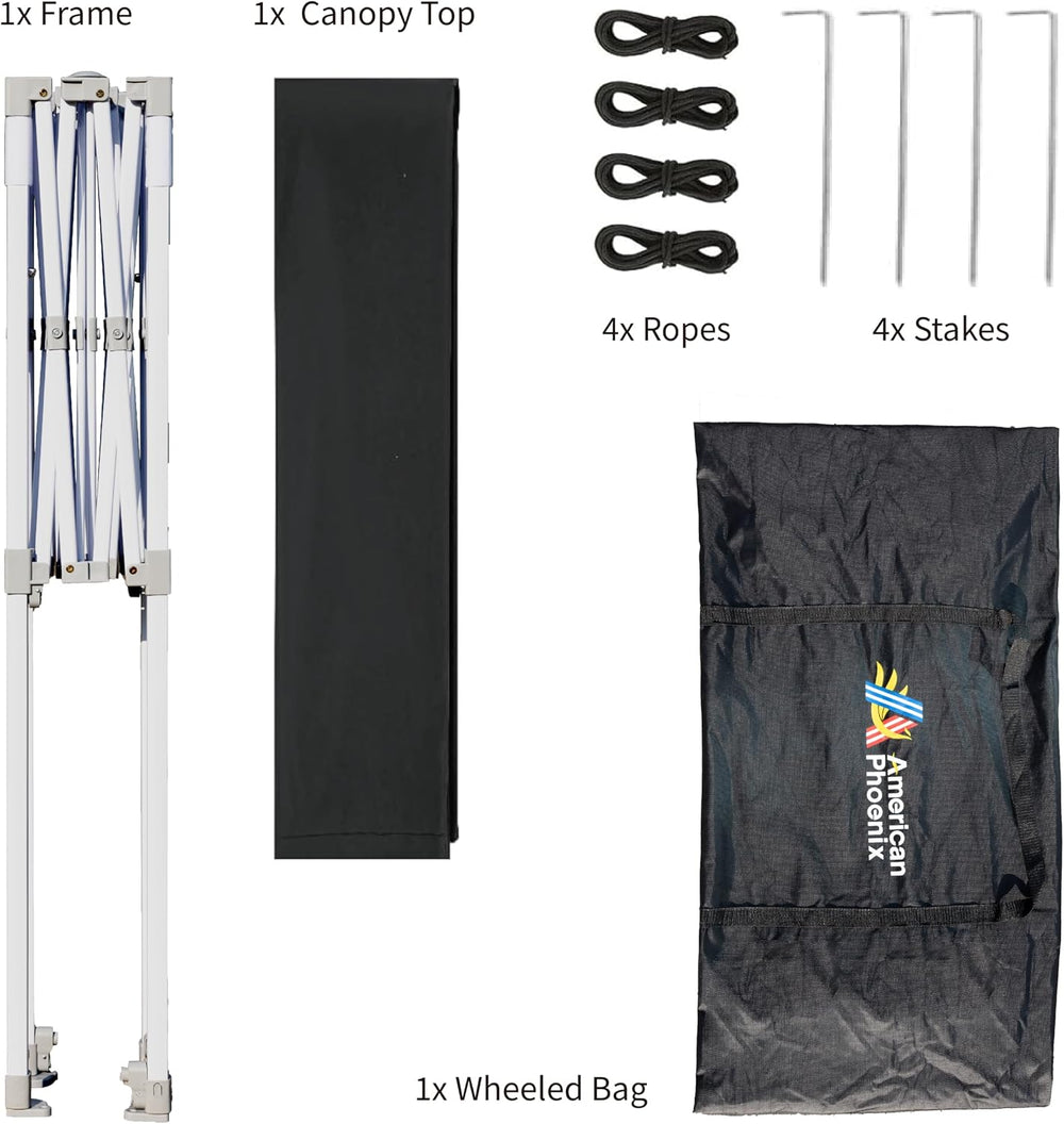 AMERICAN PHOENIX Canopy Tent 5x5 Pop Up Portable Tent Commercial Outdoor Inst...