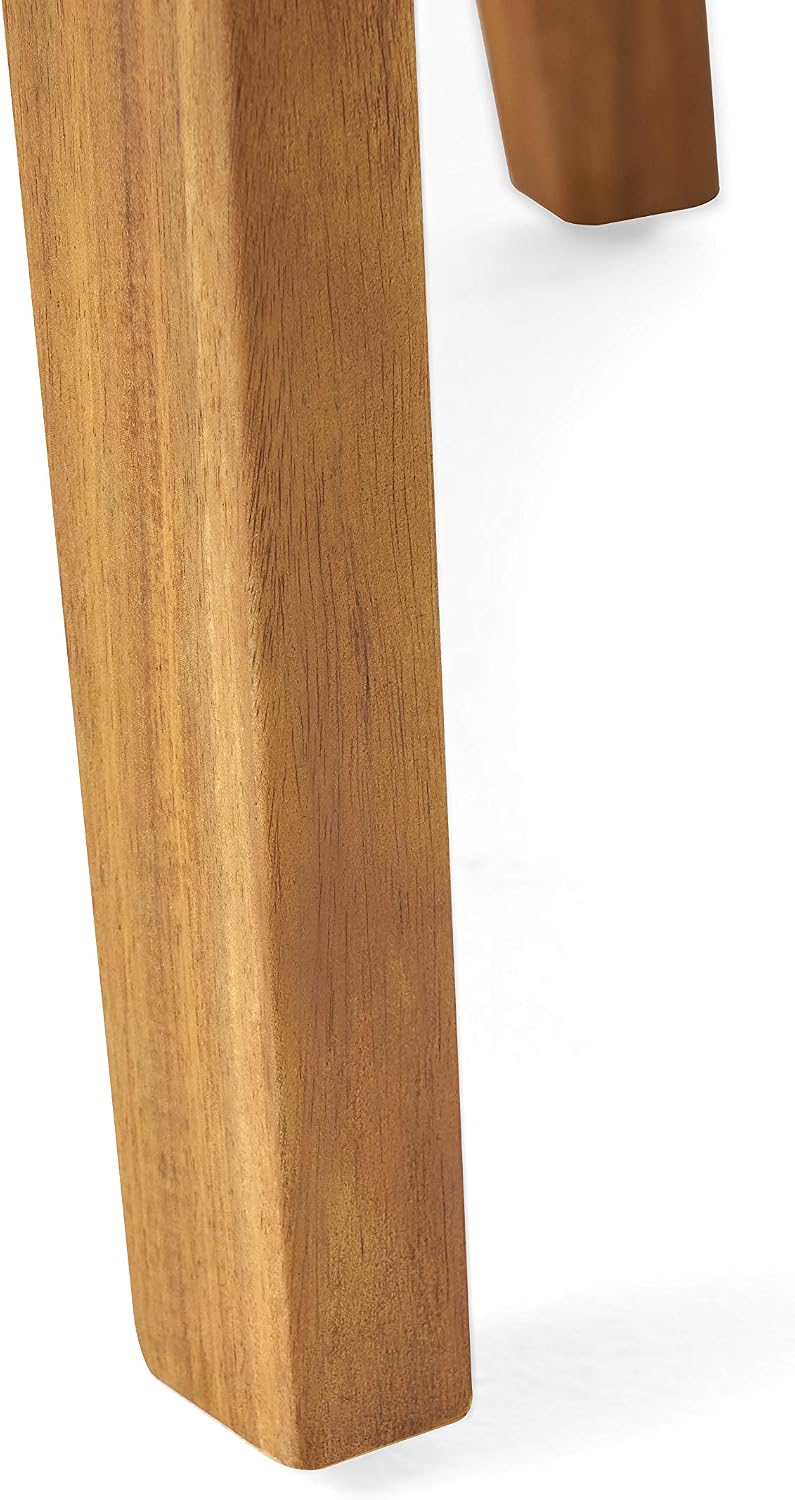 Christopher Knight Home Dean Outdoor Wooden Club Chair with Cushions, White a...