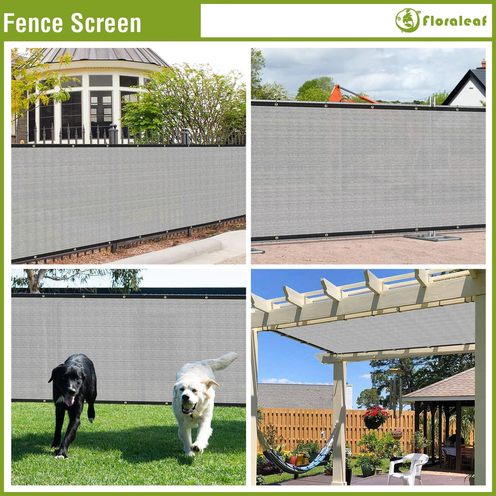 6'×50' Privacy Screen Fence Windscreen Mesh Shade Net Cover Heavy Dut...