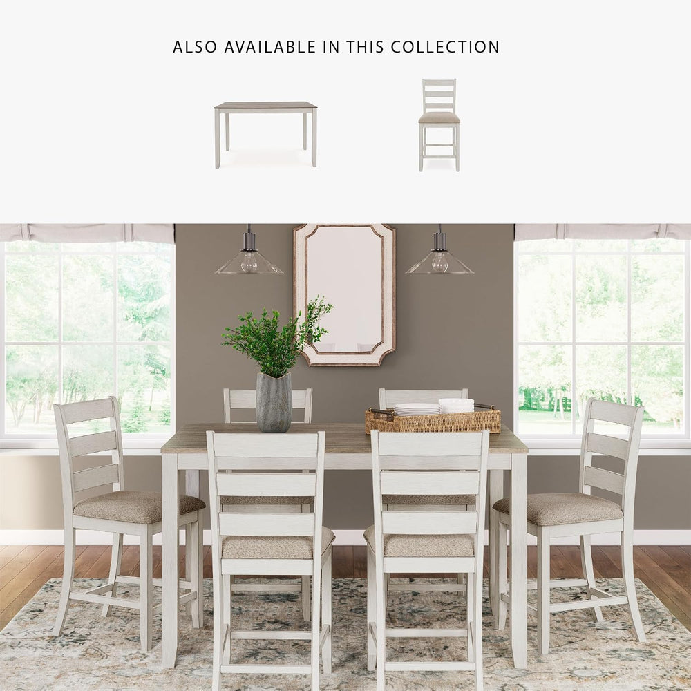 Signature Design by Ashley Skempton Counter Height Dining Table Set for 6