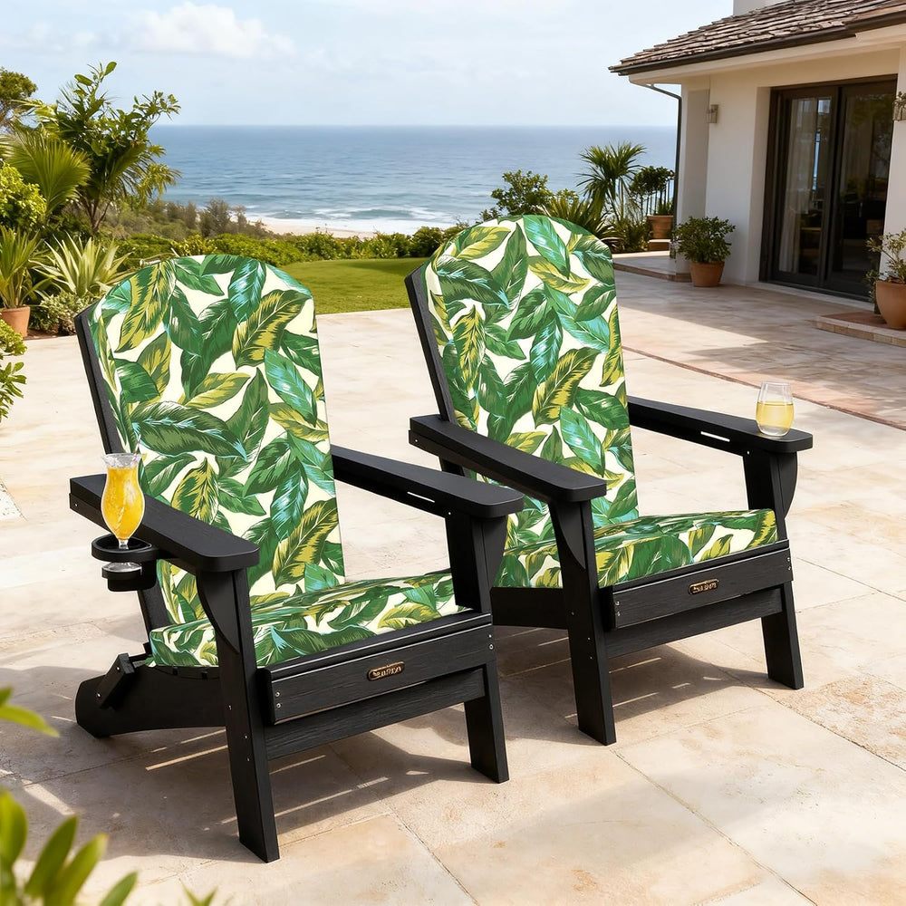 LVTXIII Adirondack Chair Cushions 48x20x2.5 Inch, Water Repellent, Fade Resis...
