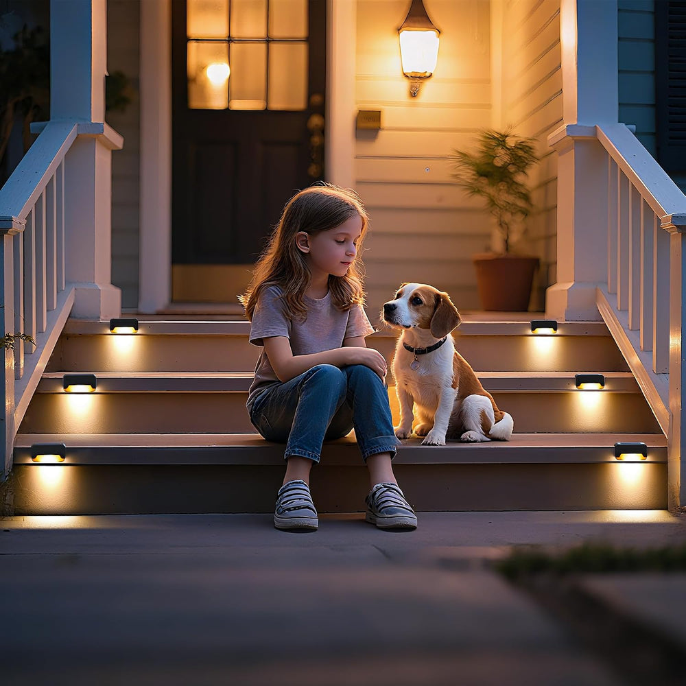 SOLPEX Solar Deck Lights, Solar Step Lights for Outside Waterproof Led Stair ...