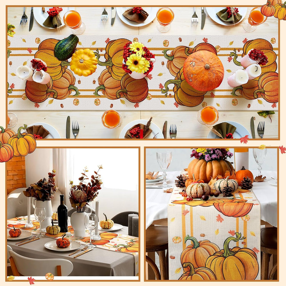Honeydak 12 Pcs Holiday Table Runner Seasonal Farmhouse Table Decor 13 x 72 I...