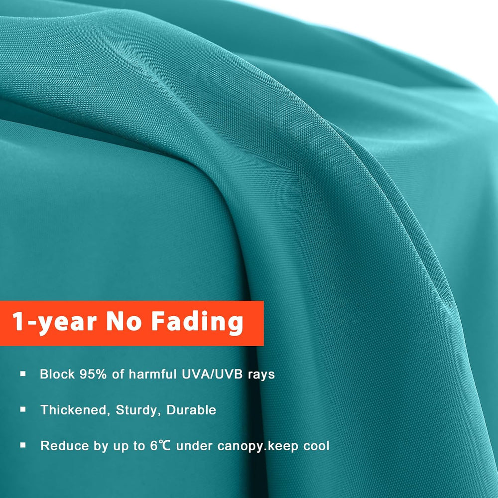 MASTERCANOPY 10ft Replacement Canopy for 8 Ribs - Turquoise