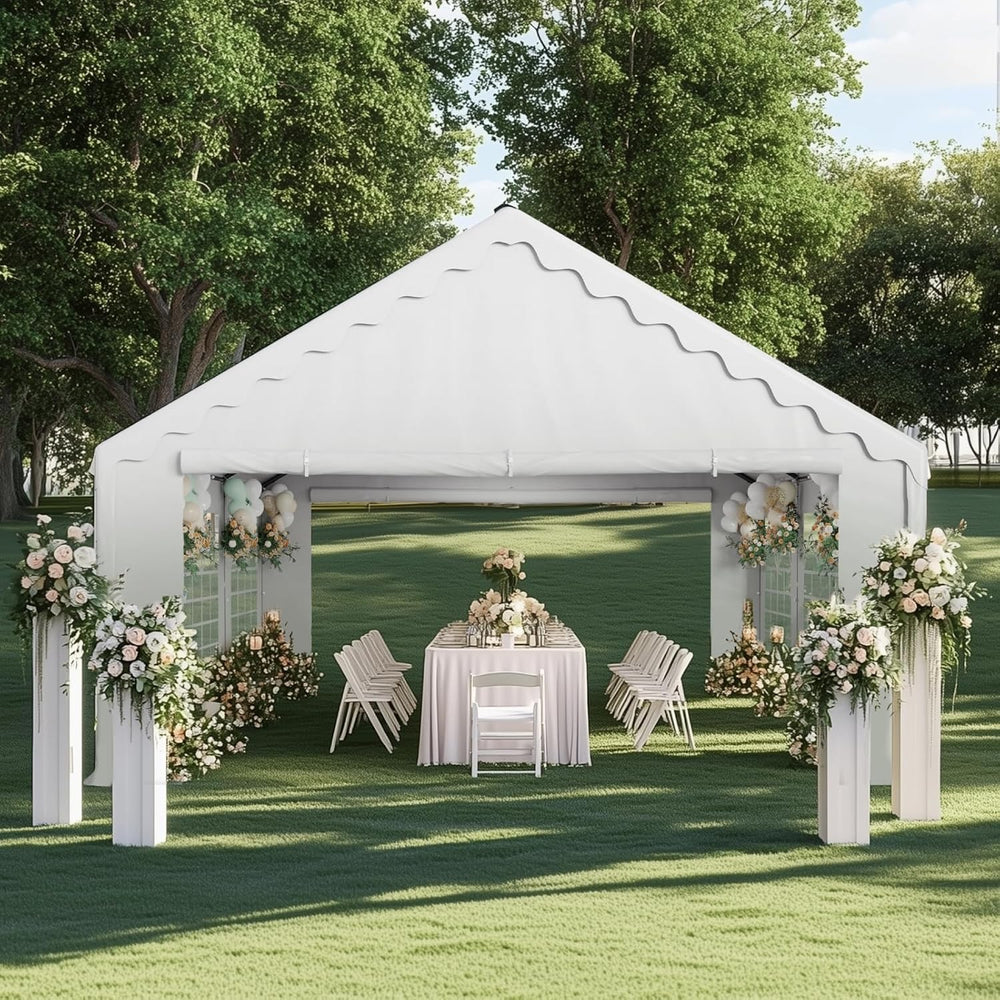 GREEN PARTY 16x20 ft Party Tent Heavy Duty, Outdoor Wedding Commercial Tent