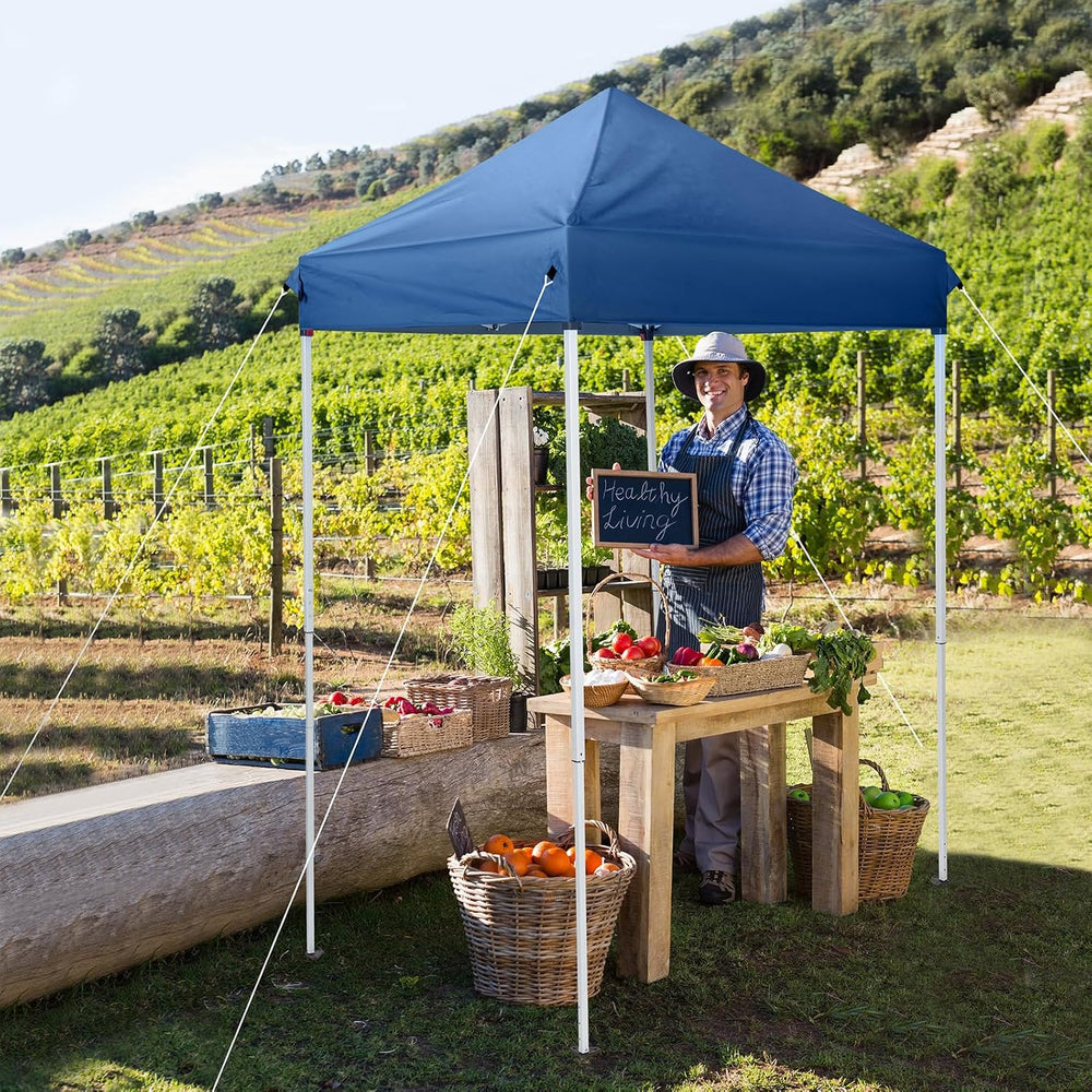 5x5 Pop Up Canopy Tent, Outdoor Small Shade Canopy Tent with Carry Bag, Porta...