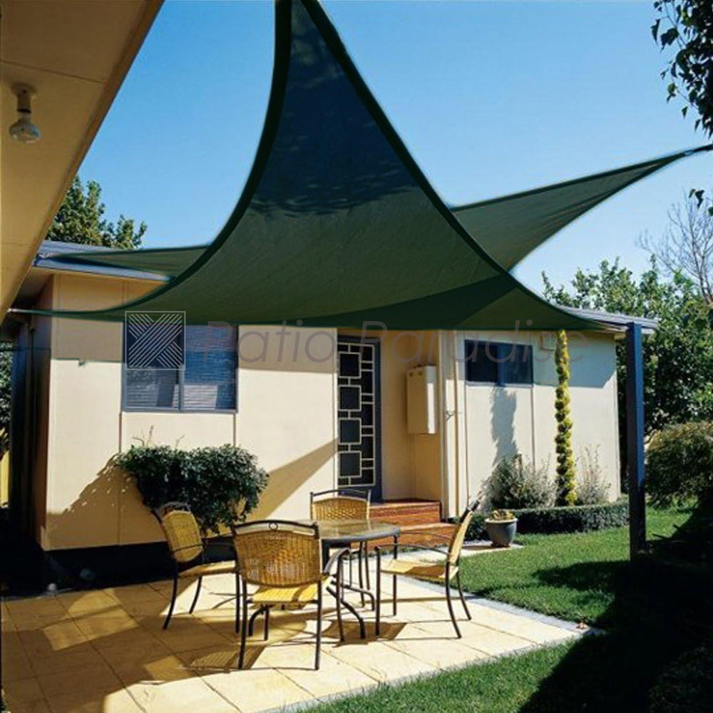 Patio Paradise 16' x 16' x 16' Sun Shade Sail Triangle Canopy Sha...
