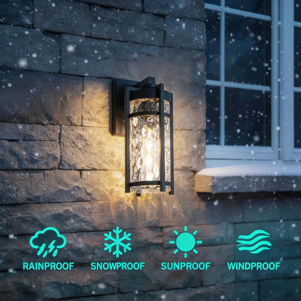 Outdoor Wall Light Fixtures, Waterproof Front Porch Light, Modern Exterior Li...