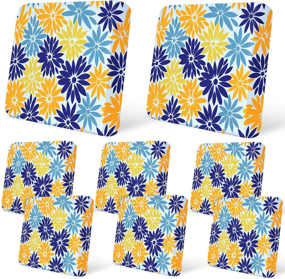 8Pcs Patio Cushion Covers Stretch Outdoor Furniture Protector Slipcovers