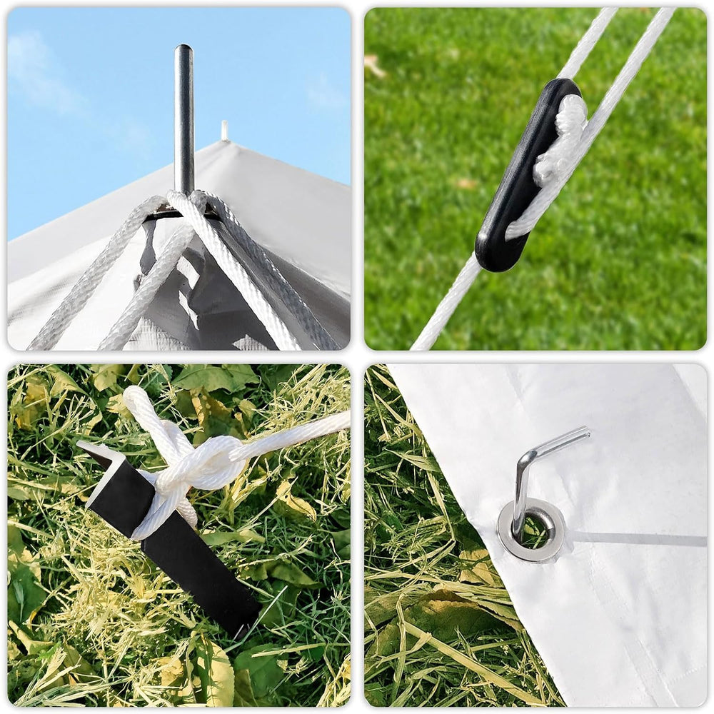 Quictent 20x40 Fire Retardant Pole Party Tents with Storage Bags