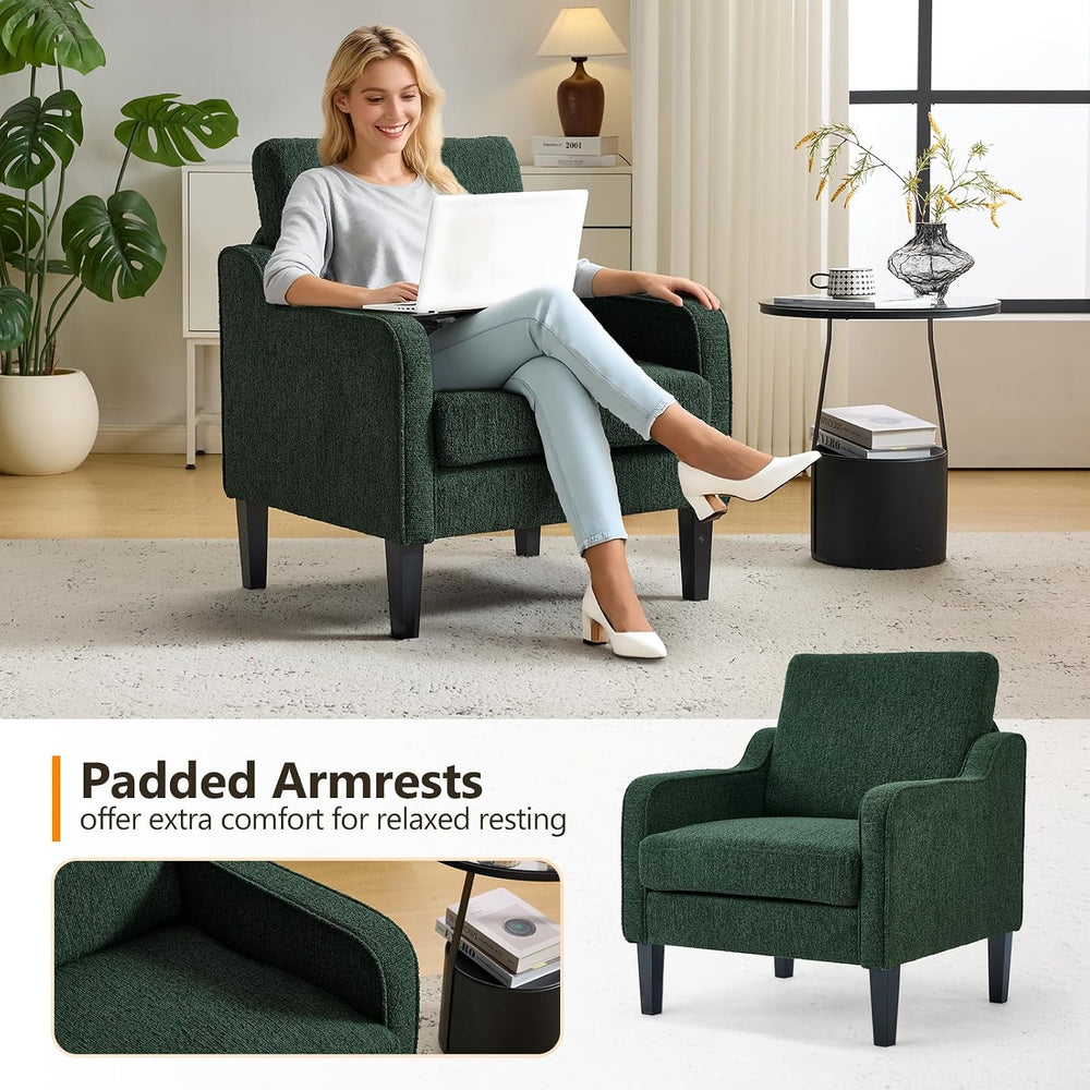 VINGLI Accent Chairs Set of 2, Modern Traditional Armchair for Living Room