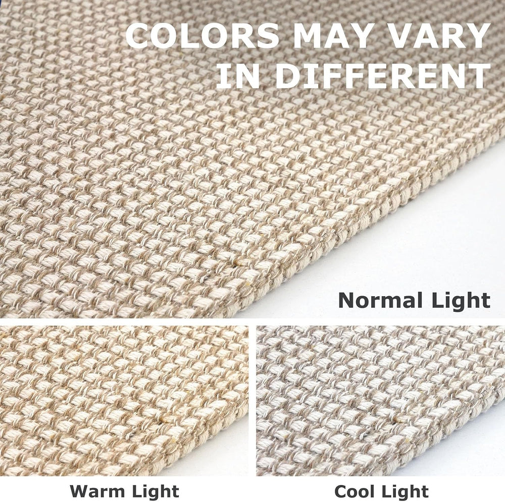 IOHOUZE Washable Area Rug 3x5 Non Slip Rubber Backed Woven Rugs for Entryway ...