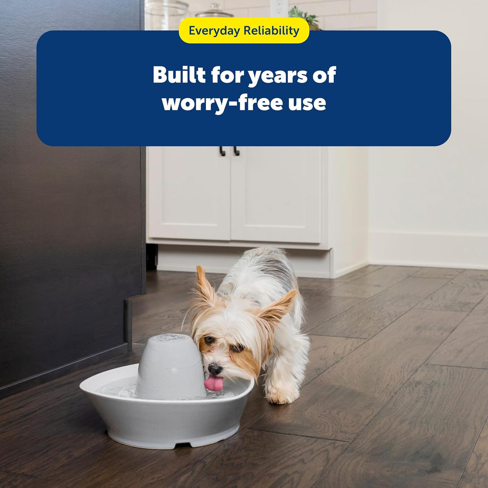 PetSafe Ceramic Pet Fountain – for Cats and Small Dogs – 60 Oz Water Capacity...