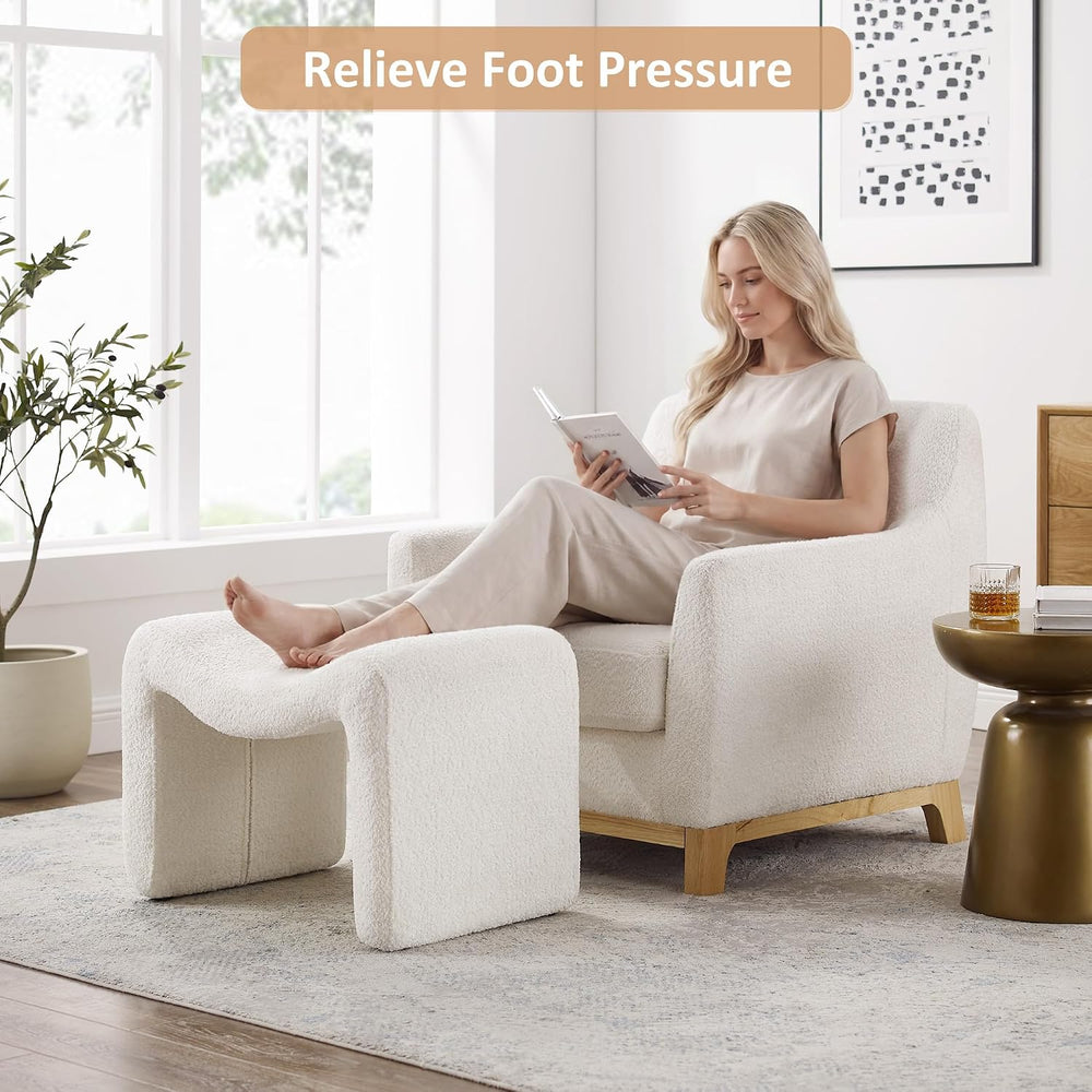 VANOMi Small Footstool Ottoman, Multi-Functional Modern Foot Stool, Sofa Foot...