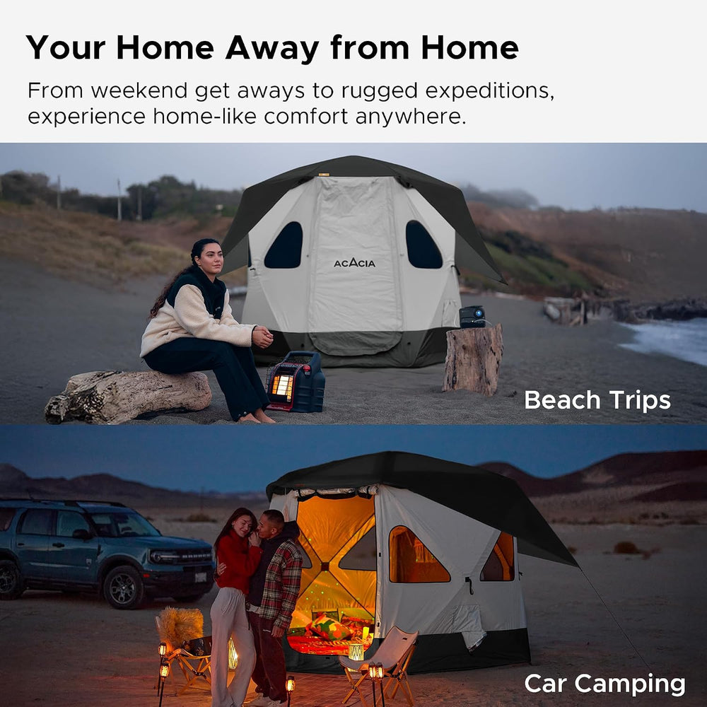 Space Acacia Lite Camping Tent, Pop Up Tents for Camping, Lightweight & D...