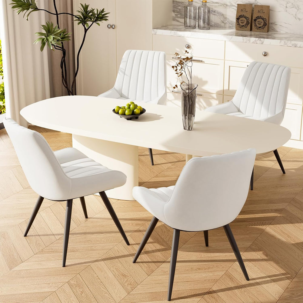 Nebuaegis Modern Dining Chairs Set of 4,Upholstered Dining Room Chairs with T...