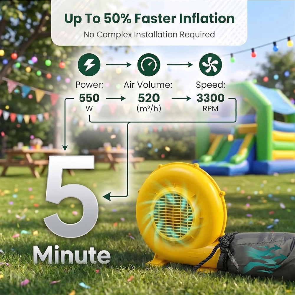 16.5×13×12Ft Inflatable Nightclub, Blow up Party Tent with Blower for Adult