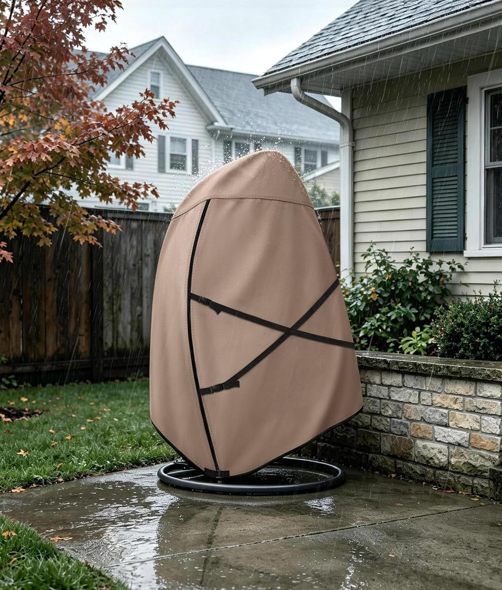 ULTCOVER Patio Hanging Egg Chair Cover, 66W x 43D x 68H in
