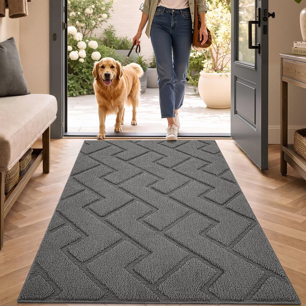 hicorfe Indoor Door Mat,Non Slip Door Mats,32"x48" Front Back Door ...
