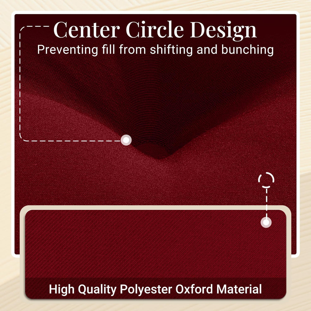 downluxe Bistro Chair Cushions for Patio Furniture, Water-Resistant Round Out...