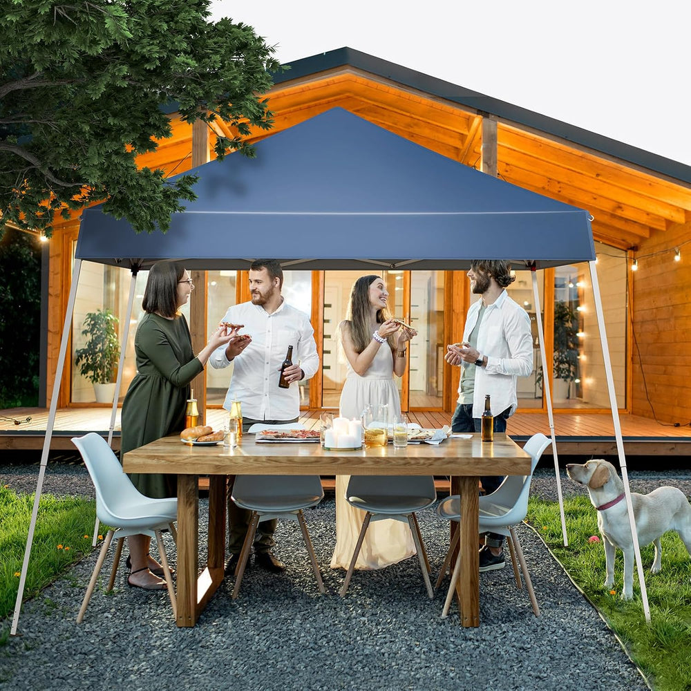 VINGLI 10x10 ft Pop Up Canopy Tent, Easy Up Tent Canopy, Foldable Portable Ca...