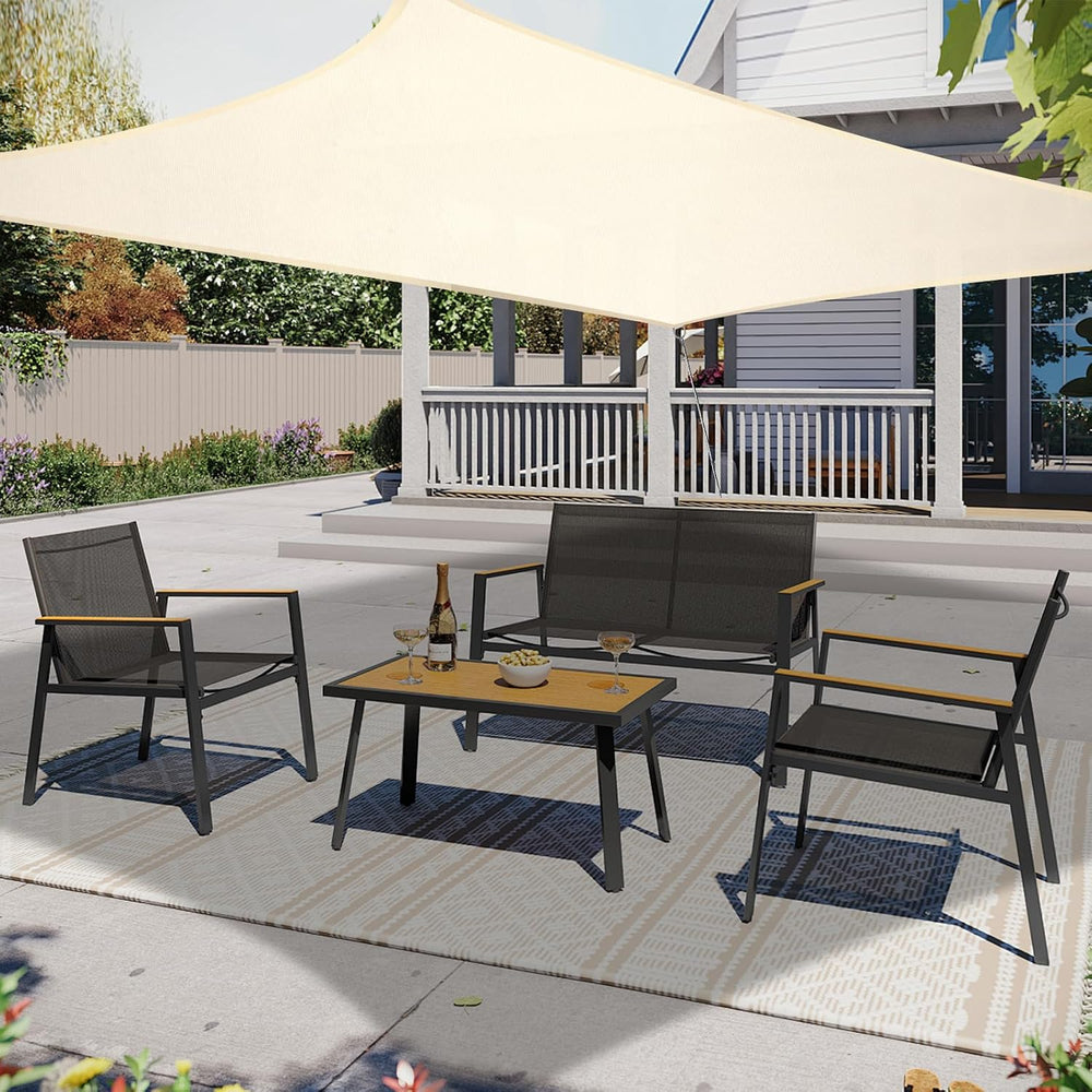 8x10 Rectangle Sun Shade Sail UV Block (Ivory)