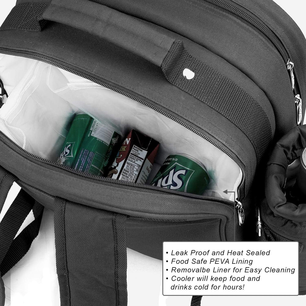 Picnic at Ascot Original Equipped 2 Person Picnic Backpack with Cooler & ...