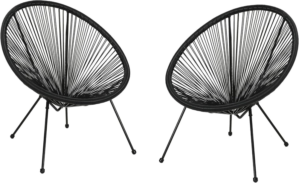 Christopher Knight Home Outdoor Hammock Weave Chair with Steel Frame (Set of ...
