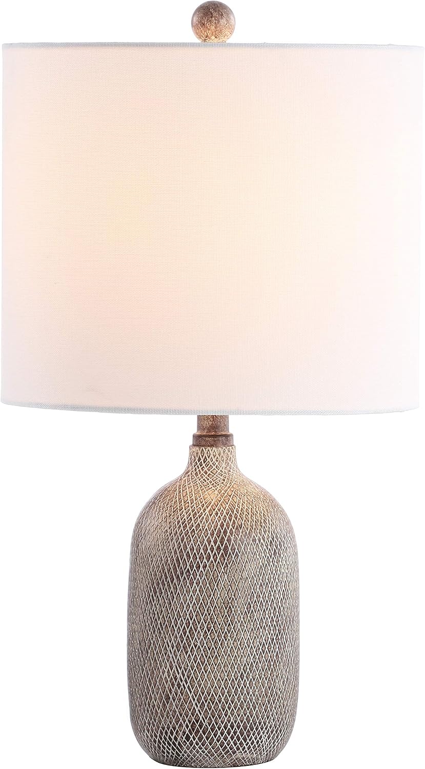 SAFAVIEH Lighting Collection Alvaro Wash Grey 19-inch Bedroom Living Room Hom...