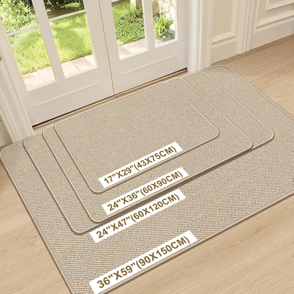 Ultra Thin Door Mat Indoor Entrance 36"x59", Low-Profile Indoor Doo...