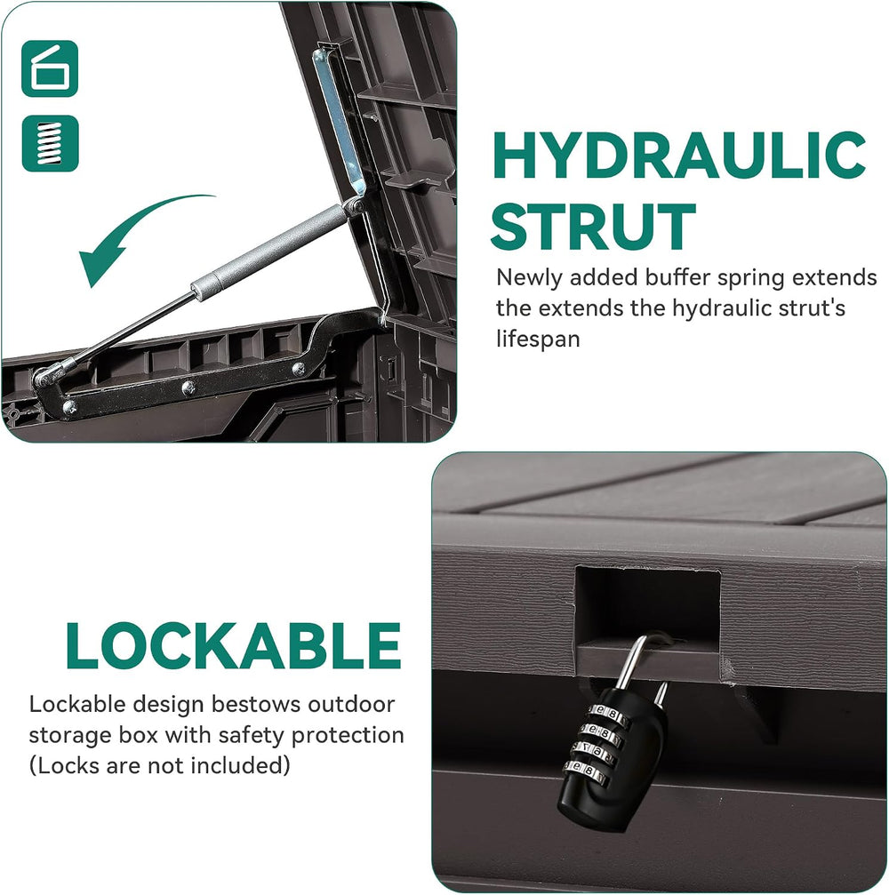YITAHOME 80 Gallon Outdoor Storage Box
