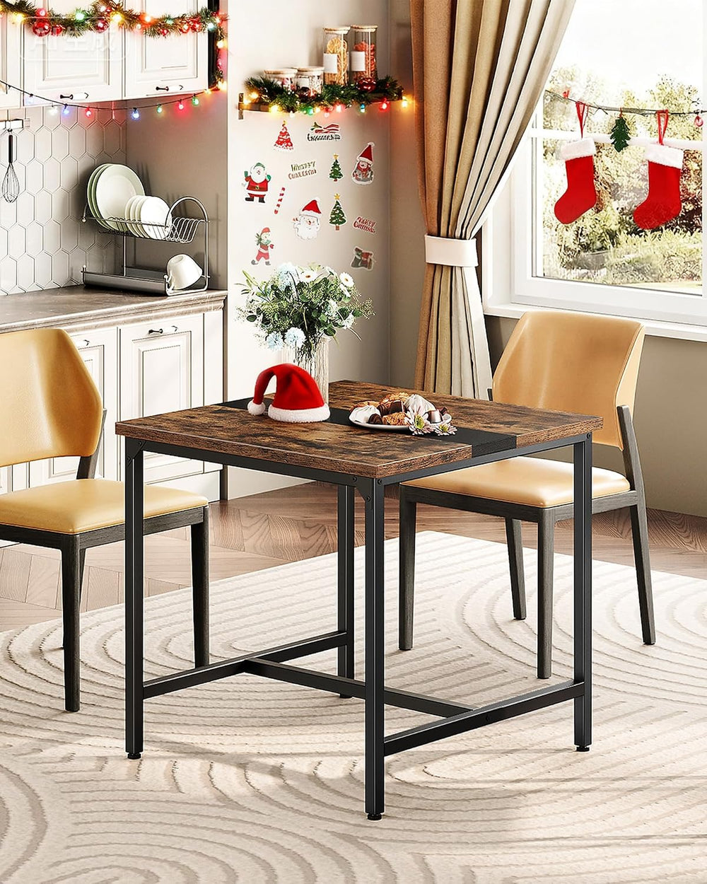 CHOEZON Square Kitchen Dining Table, 29.5'' Dining Table, Small Dinin...