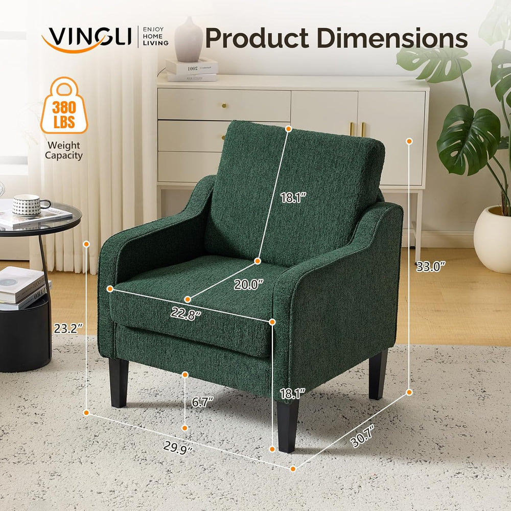 VINGLI Accent Chairs Set of 2, Modern Traditional Armchair for Living Room