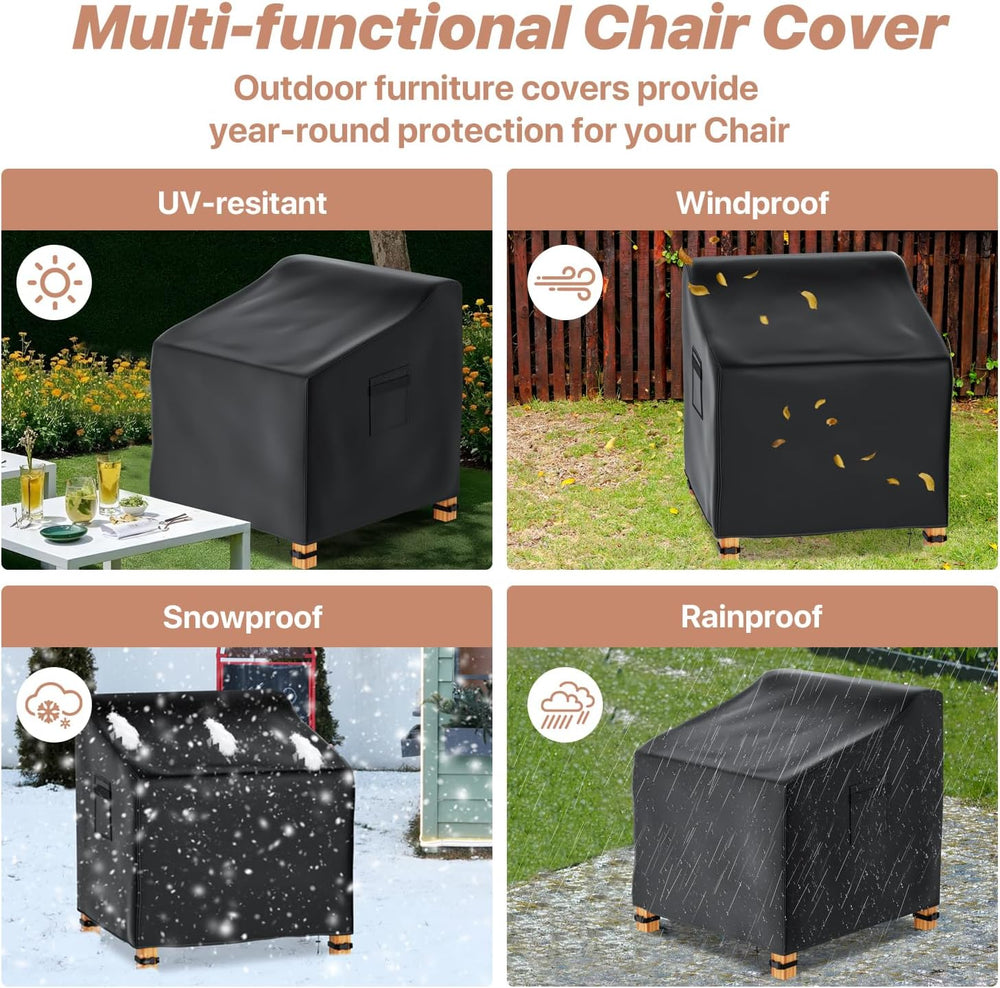 Likorlove Patio Chair Covers Waterproof – 29" W x 30" D x 30" ...