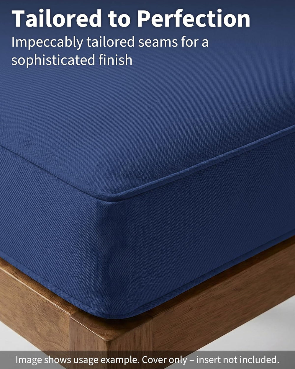 Thick Outdoor Back&Seat Cushion Covers 22×22×3in 12Pcs for Patio Furnitur...