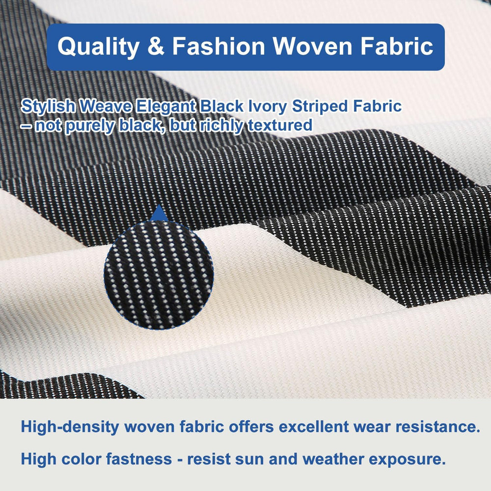 19x19x3 Inch utdoor Square Corner Chair Cushions with Ties Set of 2, Water&am...