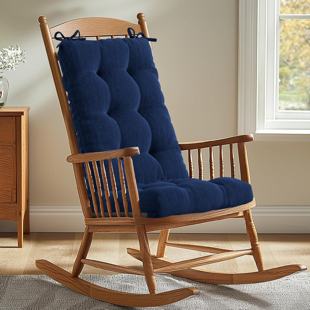 Codi Rocking Chair Cushions Indoor, Water-Resistant, Navy 1 Pack