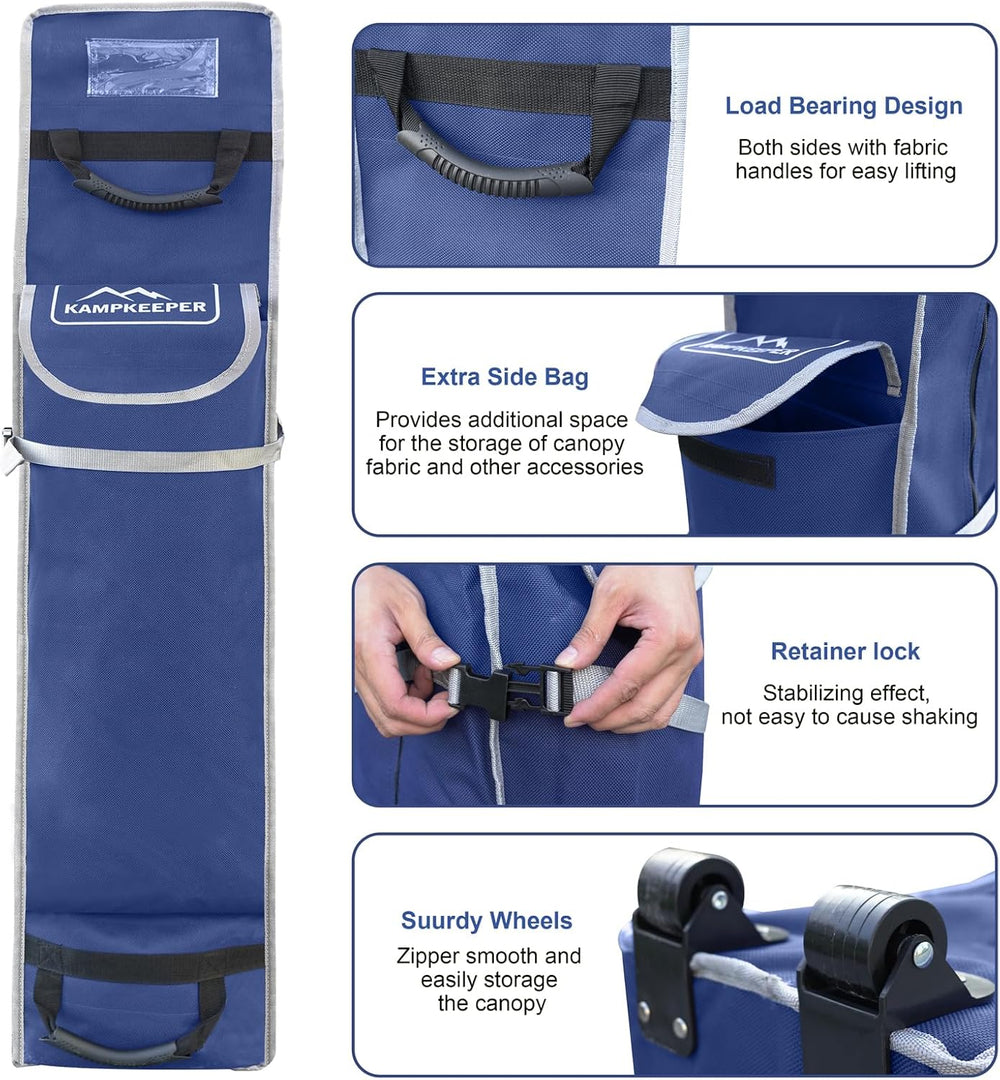 Canopy Bag Replacement,52in Wheeled Tent Storage Bags for 10x10 Canopy Tent