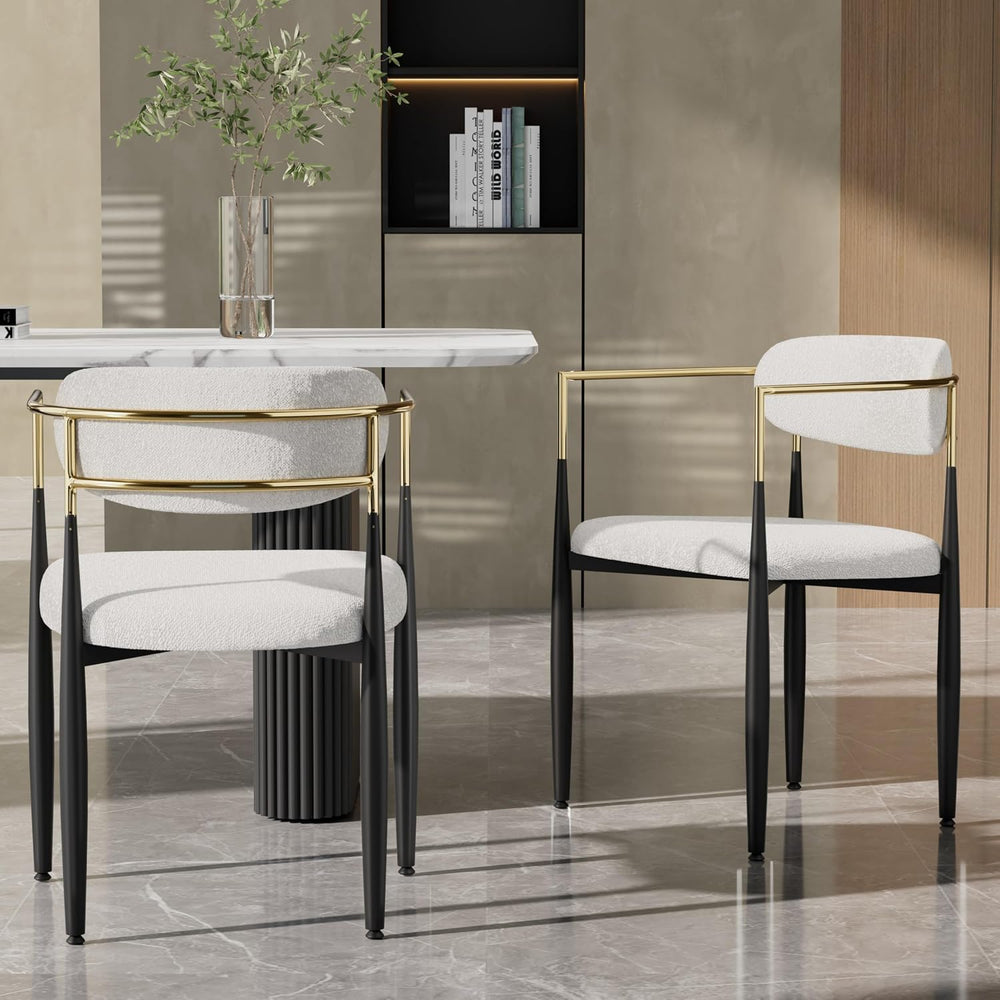 Baysitone Dining Chairs Set of 2 Mid-Century Modern Upholstered Boucle Dining...