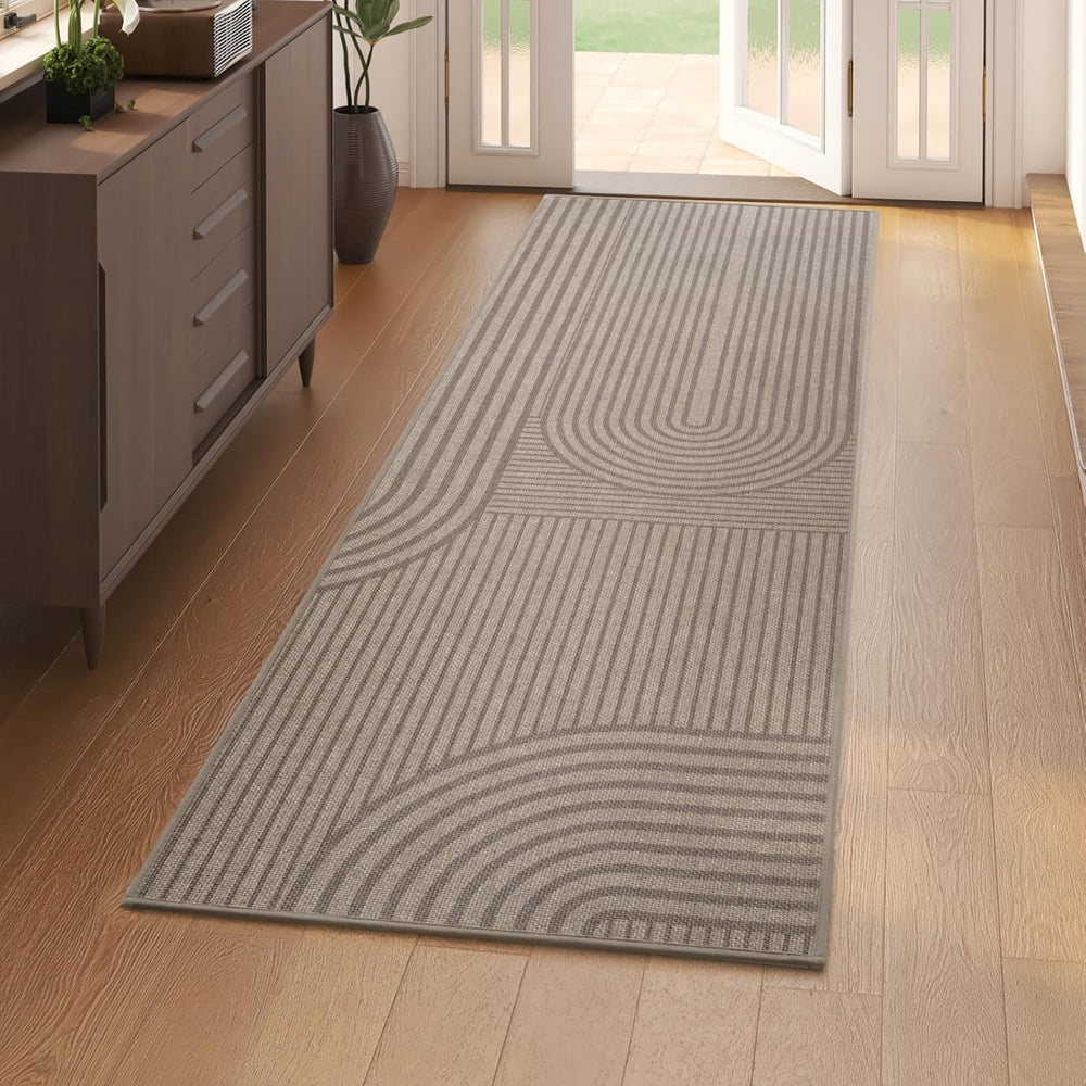 Door Mat Indoor Entrance Front Entry Mat,24''x71'',Brown
