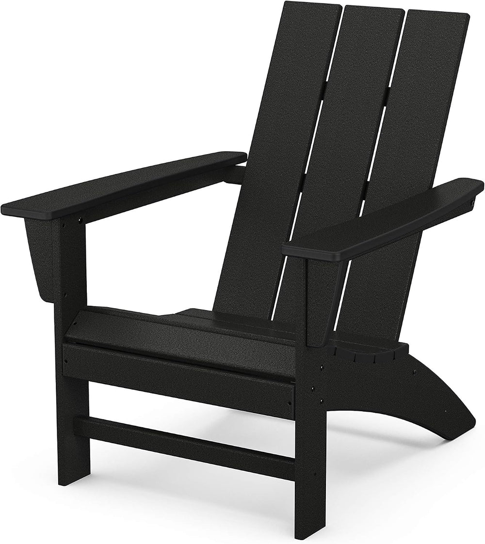 POLYWOOD Modern Adirondack Chair – All-Weather Outdoor Lawn Adirondack Chairs...