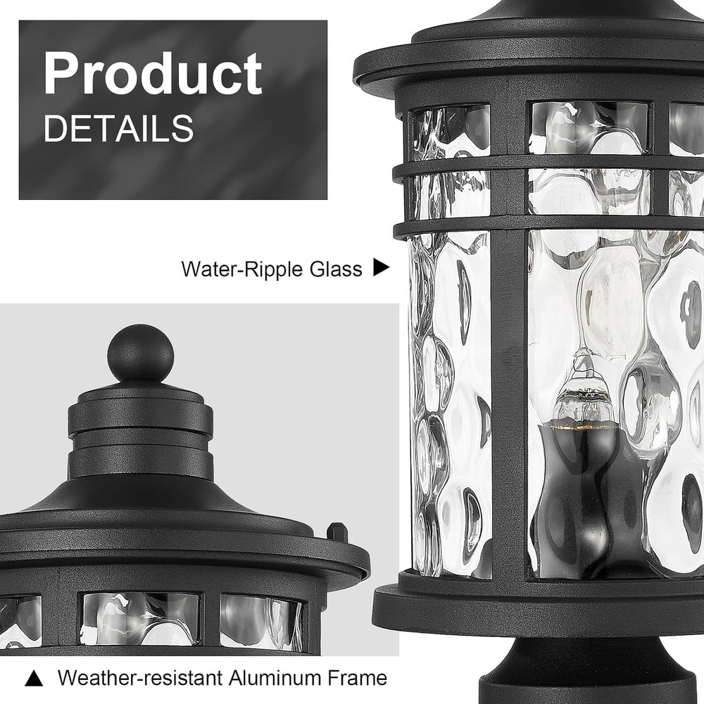 Darkaway Outdoor Post Lights Lamp Posts Outdoor Lighting, Aluminum Post Light...